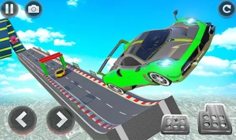 超级坡道超跑竞赛官方版游戏(Mega Ramp Car Stunt Racing Game - 3D Shooting Gam)