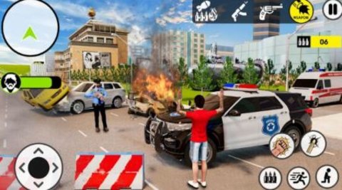 战术小队警察模拟器手机版(City Police Driving Car Simulator)